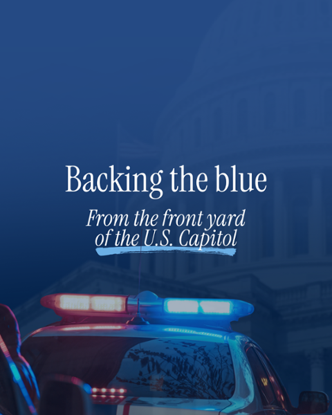 Backing the blue: from FL-21 to the front yard of the U.S. Capitol-1