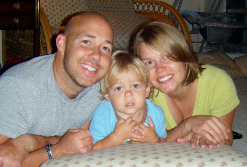 Brian Mast with his wife Brianna and their son