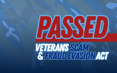 PASSED: Veteran Scam and Fraud Evasion Act