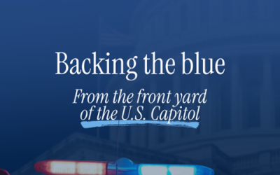 Backing the blue: from FL-21 to the front yard of the U.S. Capitol