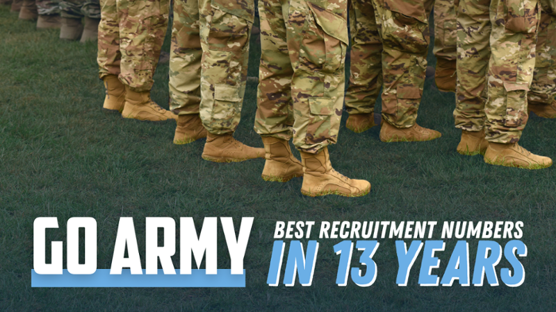 Go Army: Best recruitment numbers in thirteen years-1